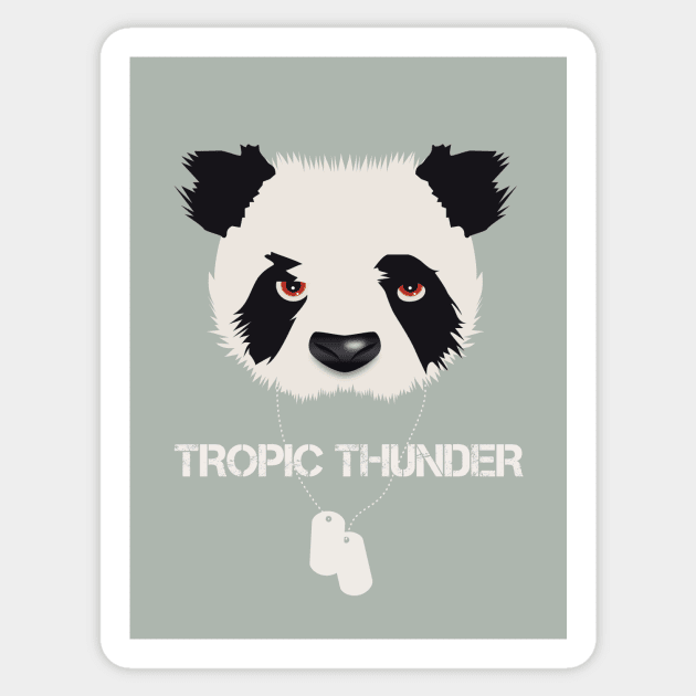 Tropic Thunder - Alternative Movie Poster Sticker by MoviePosterBoy